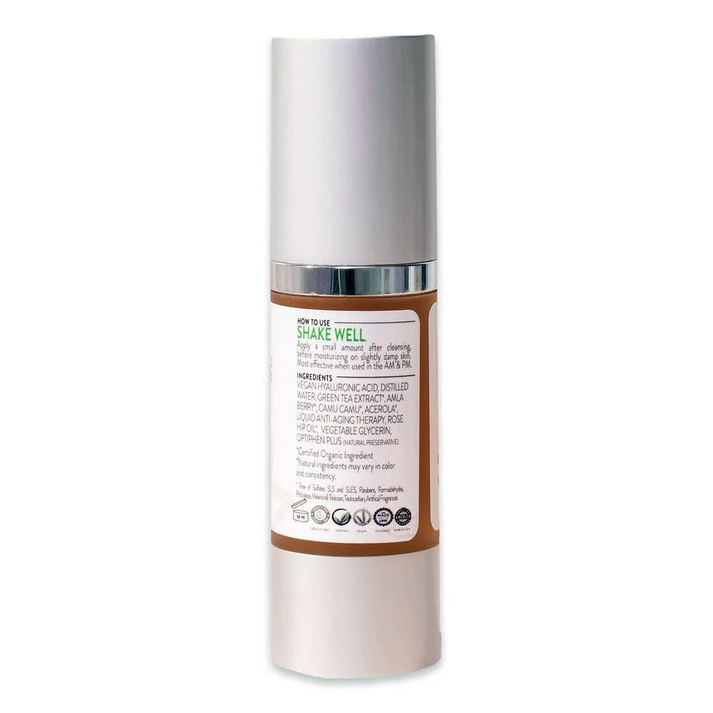 Organic Face Serum with Hyaluronic Acid Vitamin C 